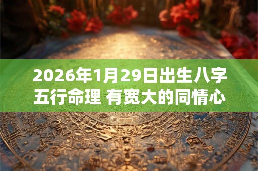 2026年1月29日出生八字五行命理 有宽大的同情心