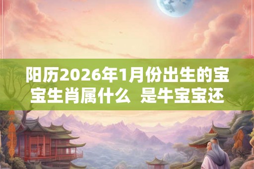 阳历2026年1月份出生的宝宝生肖属什么  是牛宝宝还是虎宝宝