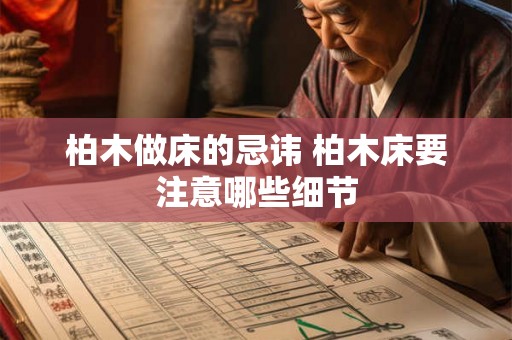 柏木做床的忌讳 柏木床要注意哪些细节