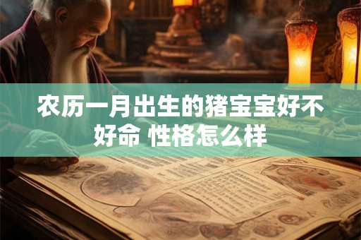 农历一月出生的猪宝宝好不好命 性格怎么样