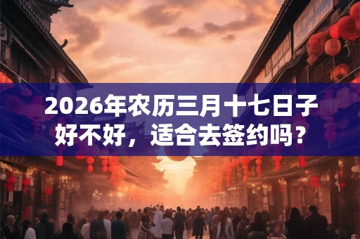 2026年农历三月十七日子好不好,适合去签约吗? 2026年农历三月十七日子好不好,适合去签约吗?