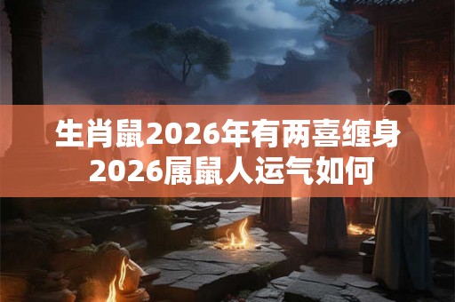 生肖鼠2026年有两喜缠身 2026属鼠人运气如何
