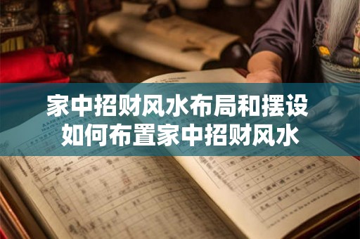 家中招财风水布局和摆设 如何布置家中招财风水
