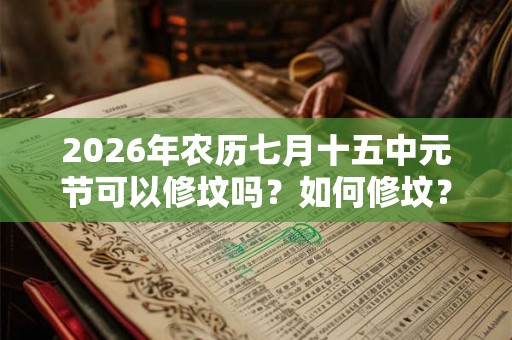 2026年农历七月十五中元节可以修坟吗?如何修坟? 2026年农历七月十五中元节可以修坟吗?如何修坟?