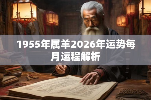 1955年属羊2026年运势每月运程解析
