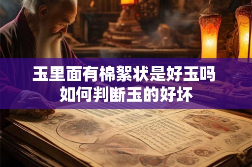 玉里面有棉絮状是好玉吗 如何判断玉的好坏