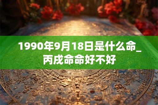 1990年9月18日是什么命_丙戌命命好不好