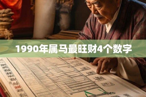 1990年属马最旺财4个数字 1990年属马最旺财4个数字