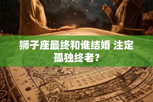 狮子座最终和谁结婚 注定孤独终老？