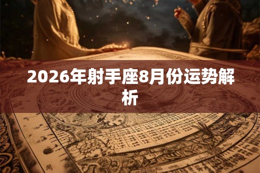 2026年射手座8月份运势解析
