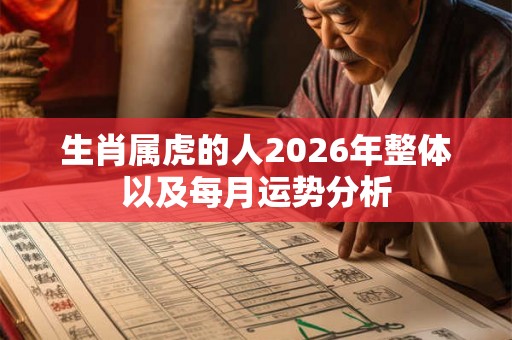 生肖属虎的人2026年整体以及每月运势分析