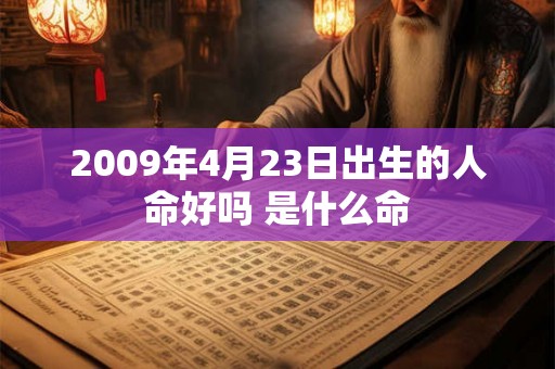 2009年4月23日出生的人命好吗 是什么命 2009年4月23日出生的人命好吗 是什么命