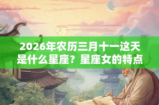 2026年农历三月十一这天是什么星座？星座女的特点是什么