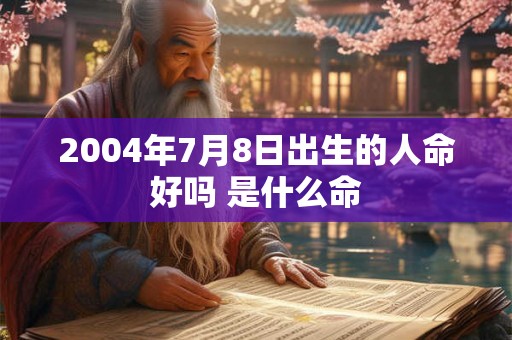 2004年7月8日出生的人命好吗 是什么命