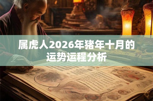 属虎人2026年猪年十月的运势运程分析
