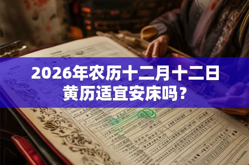 2026年农历十二月十二日黄历适宜安床吗? 2026年农历十二月十二日黄历适宜安床吗?