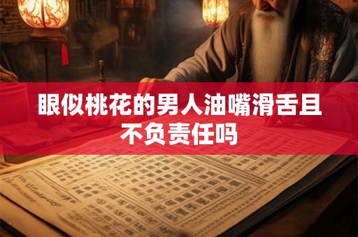 眼似桃花的男人油嘴滑舌且不负责任吗 眼似桃花的男人油嘴滑舌且不负责任吗