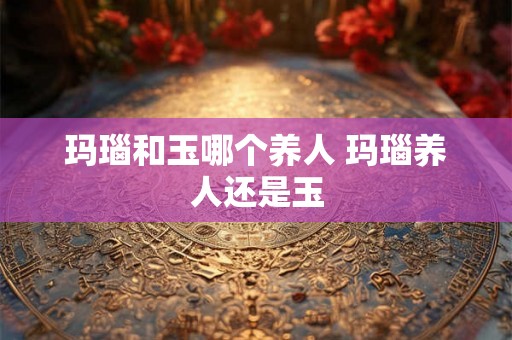 玛瑙和玉哪个养人 玛瑙养人还是玉