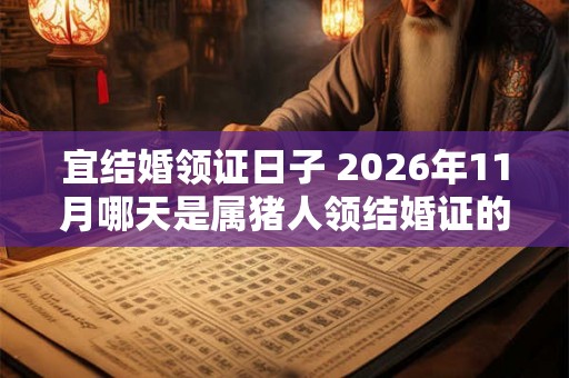宜结婚领证日子 2026年11月哪天是属猪人领结婚证的吉日