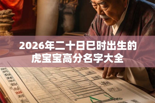 2026年二十日巳时出生的虎宝宝高分名字大全 2026年二十日巳时出生的虎宝宝高分名字大全