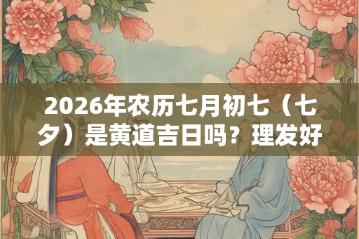 2026年农历七月初七（七夕）是黄道吉日吗？理发好不好？