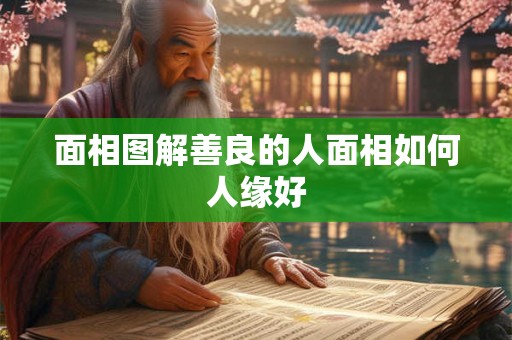 面相图解善良的人面相如何人缘好