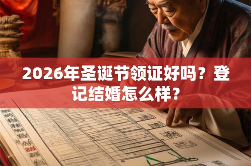 2026年圣诞节领证好吗？登记结婚怎么样？