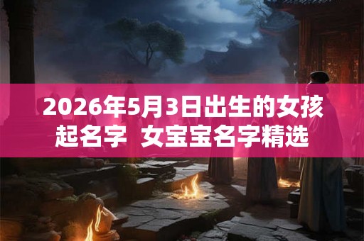 2026年5月3日出生的女孩起名字  女宝宝名字精选