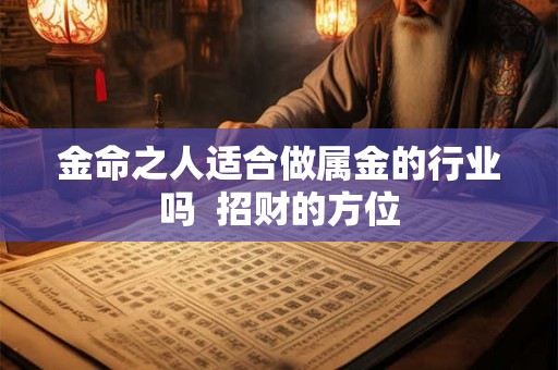 金命之人适合做属金的行业吗  招财的方位