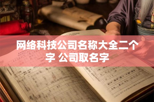 网络科技公司名称大全二个字 公司取名字