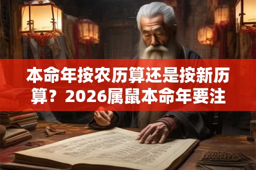 本命年按农历算还是按新历算？2026属鼠本命年要注意什么？