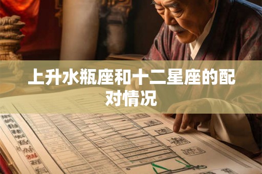 上升水瓶座和十二星座的配对情况
