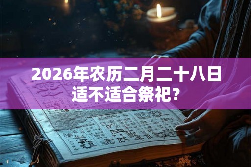 2026年农历二月二十八日适不适合祭祀？