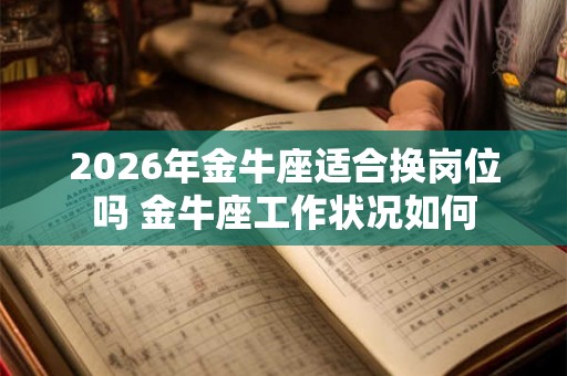 2026年金牛座适合换岗位吗 金牛座工作状况如何
