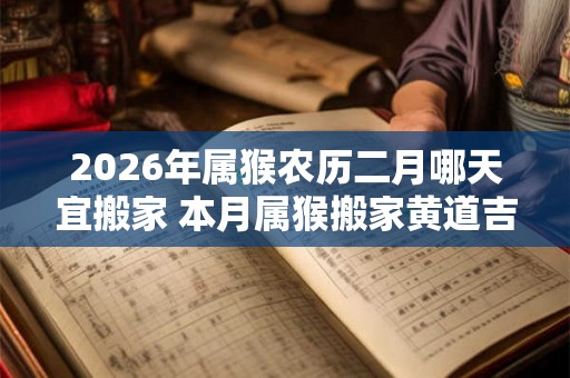 2026年属猴农历二月哪天宜搬家 本月属猴搬家黄道吉日