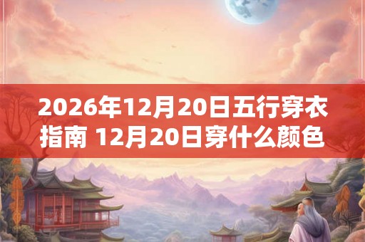 2026年12月20日五行穿衣指南 12月20日穿什么颜色的衣服