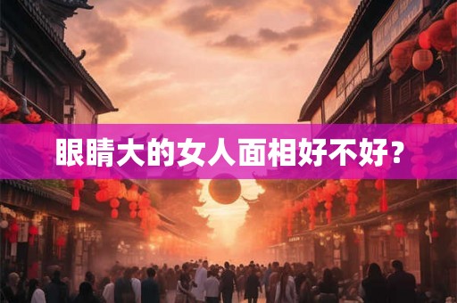 眼睛大的女人面相好不好？