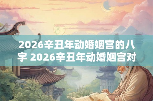 2026辛丑年动婚姻宫的八字 2026辛丑年动婚姻宫对姻缘有影响吗