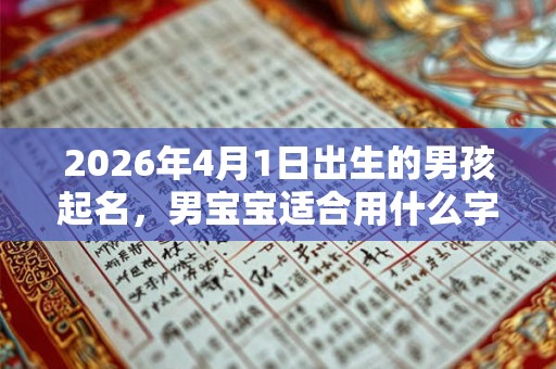 2026年4月1日出生的男孩起名，男宝宝适合用什么字起名？