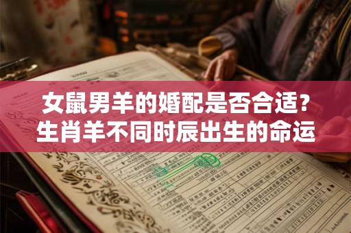 女鼠男羊的婚配是否合适？生肖羊不同时辰出生的命运不同？