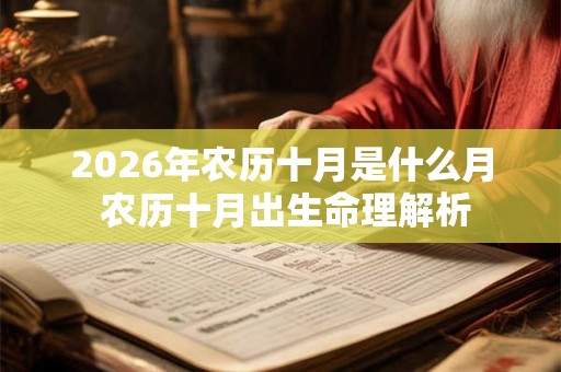 2026年农历十月是什么月 农历十月出生命理解析