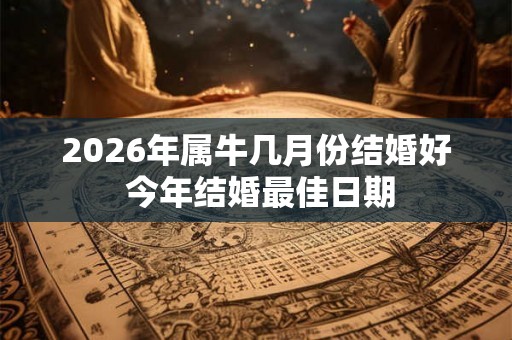 2026年属牛几月份结婚好 今年结婚最佳日期