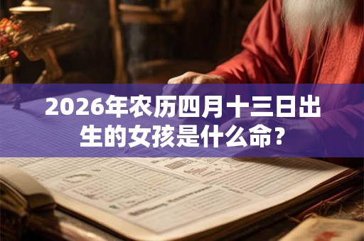 2026年农历四月十三日出生的女孩是什么命? 2026年农历四月十三日出生的女孩是什么命?