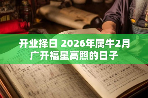 开业择日 2026年属牛2月广开福星高照的日子 开业择日 2026年属牛2月广开福星高照的日子