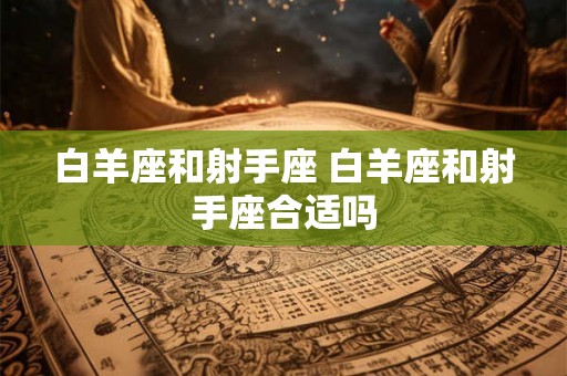 白羊座和射手座 白羊座和射手座合适吗