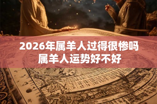 2026年属羊人过得很惨吗 属羊人运势好不好