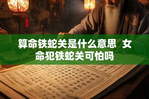 算命铁蛇关是什么意思  女命犯铁蛇关可怕吗