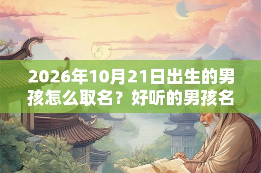 2026年10月21日出生的男孩怎么取名？好听的男孩名字怎么取？