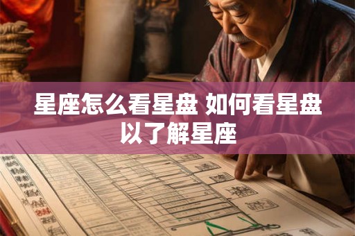 星座怎么看星盘 如何看星盘以了解星座