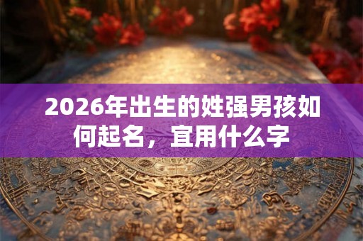 2026年出生的姓强男孩如何起名，宜用什么字